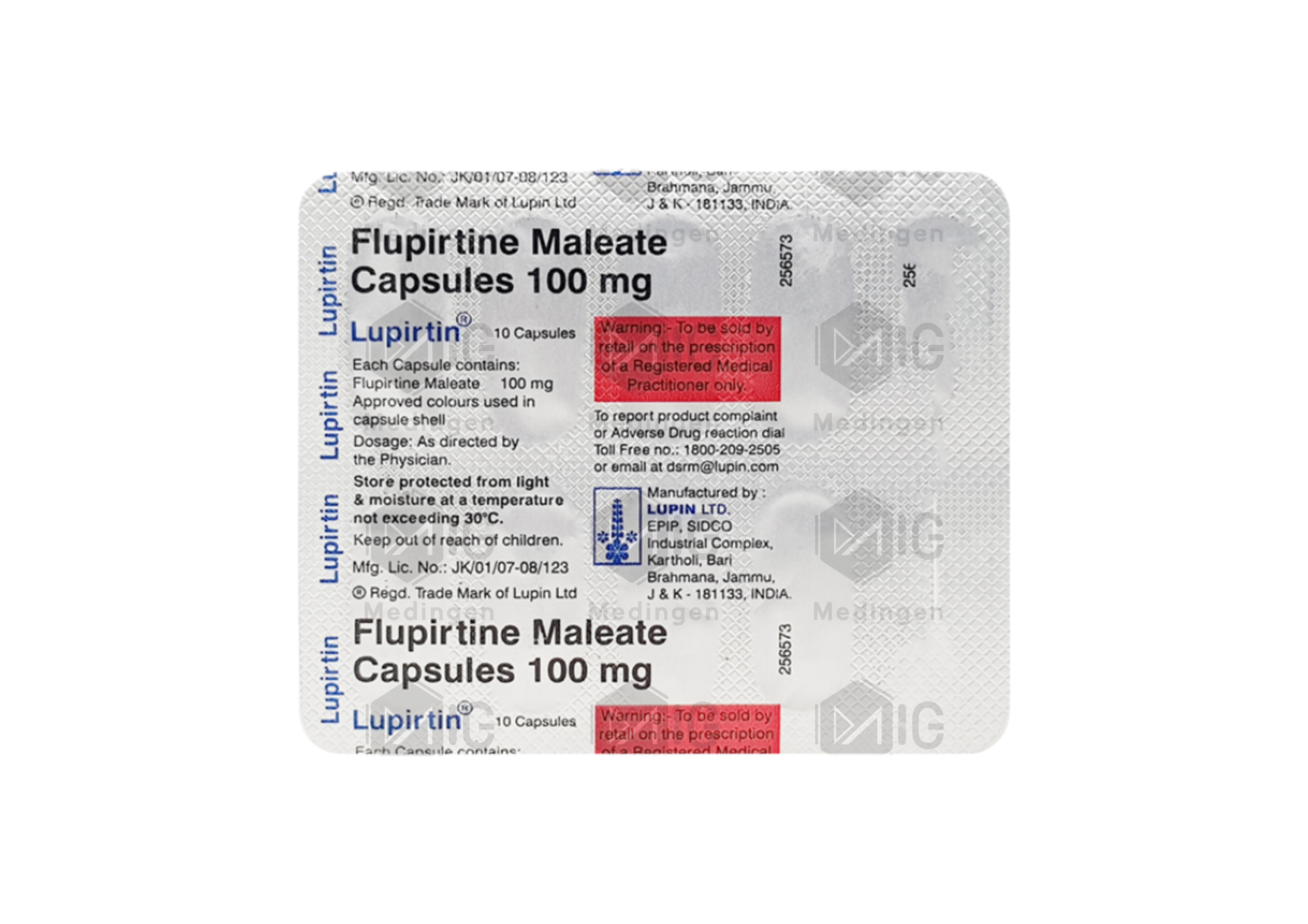 LUPIRTIN 100MG